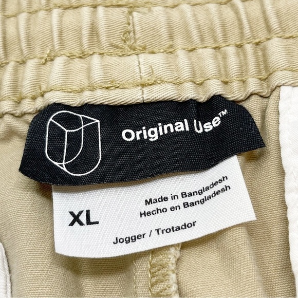 ORIGINAL USE Men’s Stretch Cotton Poplin Joggers Pants Pull On Elastic Waist XL - Picture 6 of 7